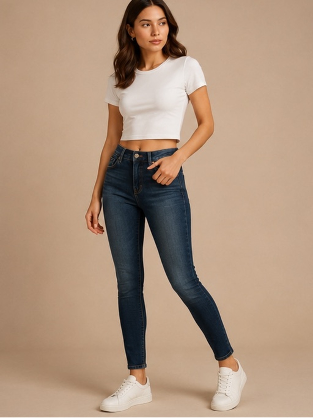 Lucky Brand Sofia Skinny Jeans Women's Size 6 28 Dark Wash Denim
